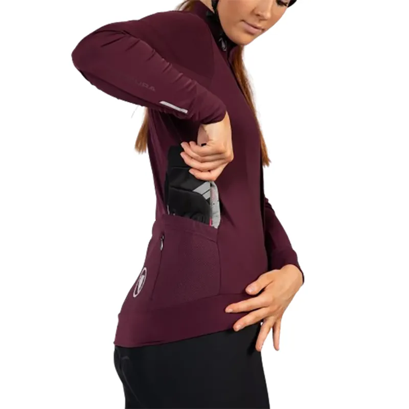 Endura Women's Xtract Roubaix L/S Jersey Aubergine-5